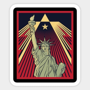 American Statue Of Liberty Sticker